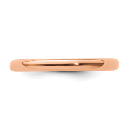 Sterling Silver Stackable Expressions Rose Gold-plated Polished Ring