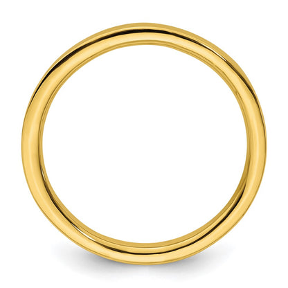 Sterling Silver Stackable Expressions Gold-plated Polished Ring