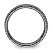 Sterling Silver Stackable Expressions Black-plated Ring
