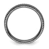 Sterling Silver Stackable Expressions Black-plated Ring