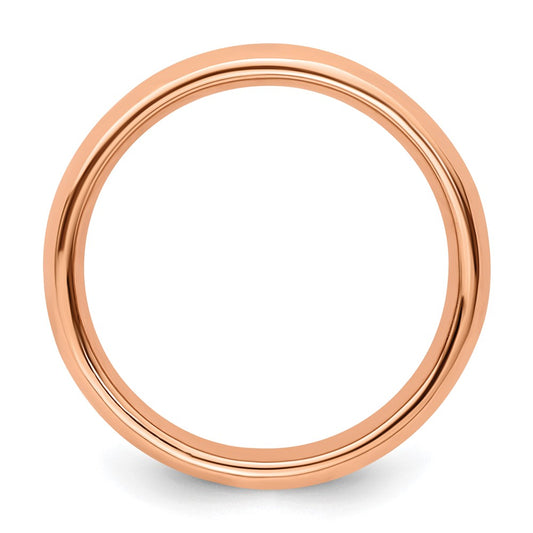 Sterling Silver Stackable Expressions Pink-plated Polished Ring