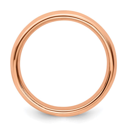 Sterling Silver Stackable Expressions Pink-plated Polished Ring