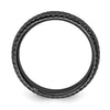 Sterling Silver Stackable Expressions Black-plated Ring