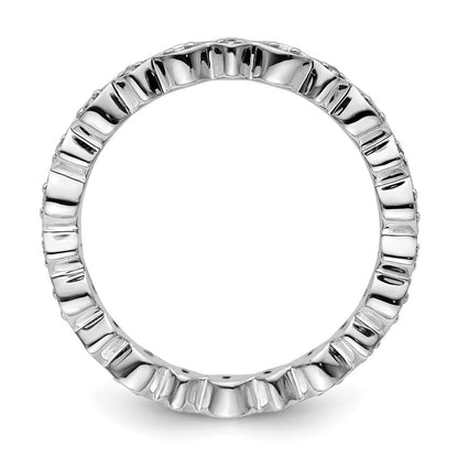 Sterling Silver Stackable Expressions Diamond Ring
