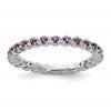 Sterling Silver Stackable Expressions Amethyst Ring