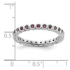 Sterling Silver Stackable Expressions Rhodolite Garnet Ring