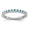 Sterling Silver Stackable Expressions Blue Topaz Ring