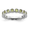 Sterling Silver Stackable Expressions Peridot Ring