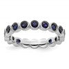 Sterling Silver Stackable Expressions Created Sapphire Ring
