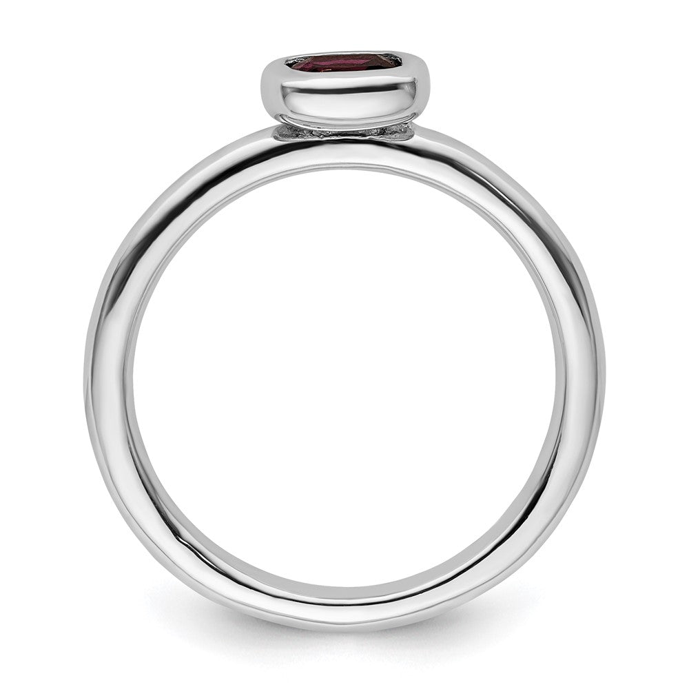 SSr Stackable Expressions Cushion Cut Rhodolite Garnet Ring