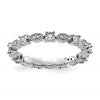 Sterling Silver Stackable Expressions Polished Diamond Ring