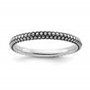 Sterling Silver Stackable Expressions Antiqued Ring