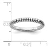 Sterling Silver Stackable Expressions Antiqued Ring