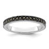 Sterling Silver Stackable Expressions Marcasite Band