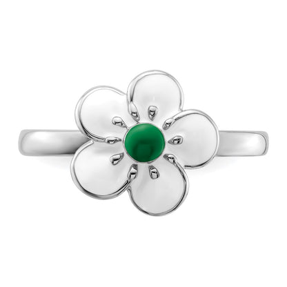 Sterling Silver Stackable Expressions Hawthorn Ring