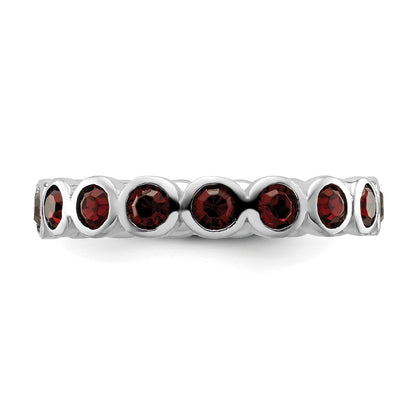 Sterling Silver Stackable Expressions June Crystal Ring