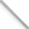 Sterling Silver Rhodium-plated .8mm Round Snake Chain