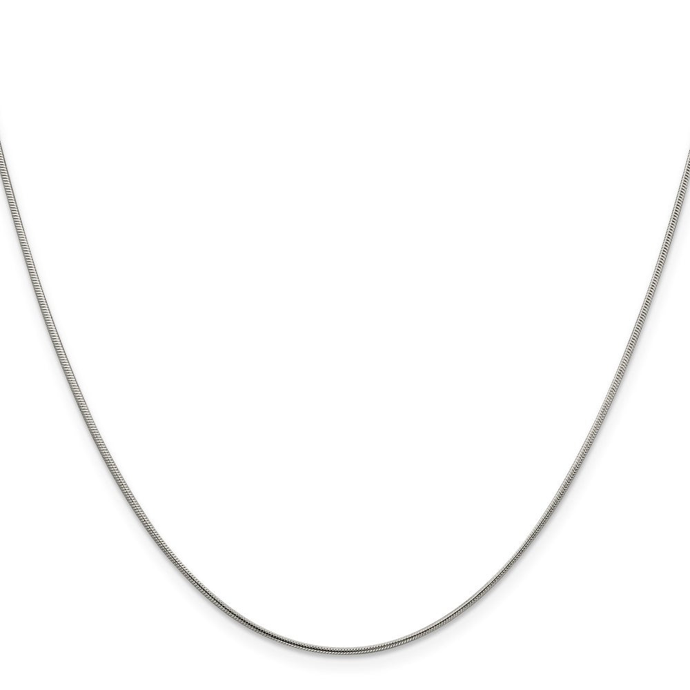 Sterling Silver 1mm Snake Chain w/2in ext.