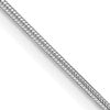 Sterling Silver Rhodium-plated 1mm Round Snake Chain