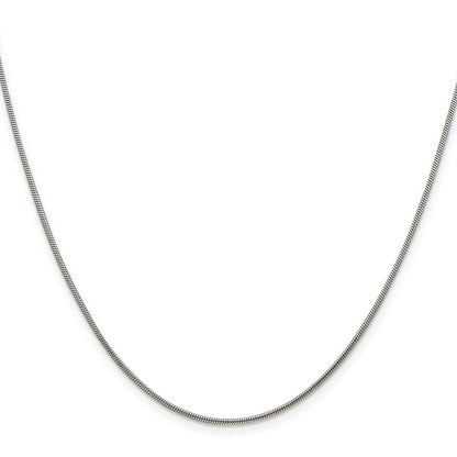 Sterling Silver 1.2mm Snake Chain w/4in ext.