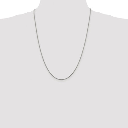 Sterling Silver Rhodium-plated 1.2mm Snake Chain