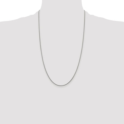 Sterling Silver Rhodium-plated 1.2mm Snake Chain