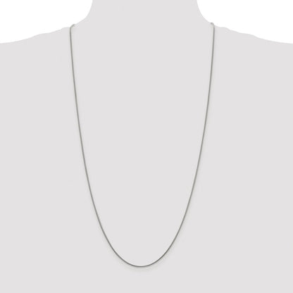 Sterling Silver Rhodium-plated 1.2mm Snake Chain