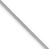 Sterling Silver Rhodium-plated 1.2mm Snake Chain