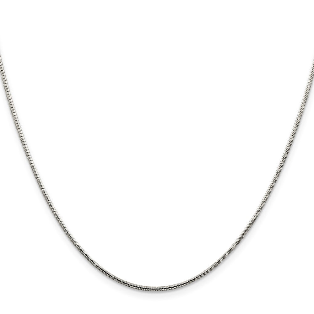Sterling Silver 1.25mm Snake Chain w/4in ext.