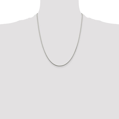 Sterling Silver 1.25mm Snake Chain w/4in ext.