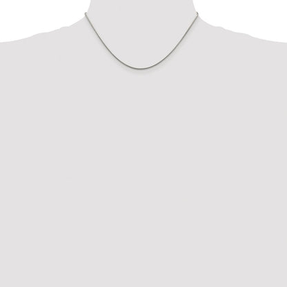 Sterling Silver Rhodium-plated 1.25mm Snake Chain