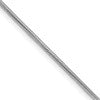 Sterling Silver Rhodium-plated 1.25mm Snake Chain