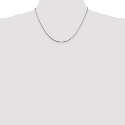 Sterling Silver Rhodium-plated 1.5mm Snake Chain