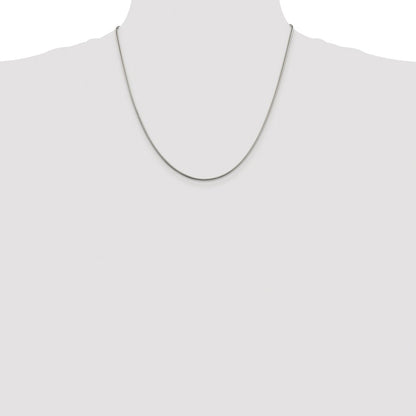 Sterling Silver Rhodium-plated 1.5mm Snake Chain