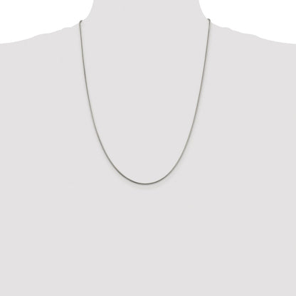 Sterling Silver Rhodium-plated 1.5mm Snake Chain