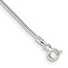 Sterling Silver 1.2mm Round Snake Chain