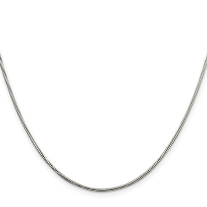 Sterling Silver 1.5mm Round Snake Chain