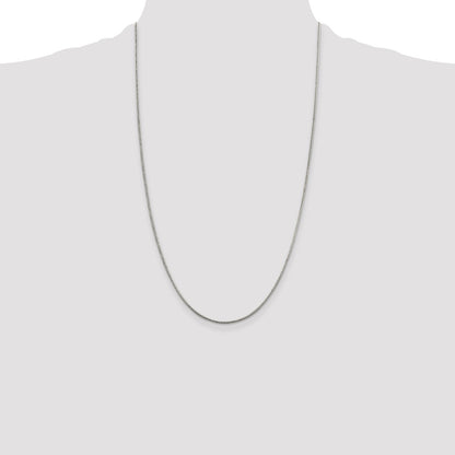 Sterling Silver 1.5mm Round Snake Chain Anklet