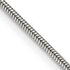 Sterling Silver 1.5mm Round Snake Chain Anklet