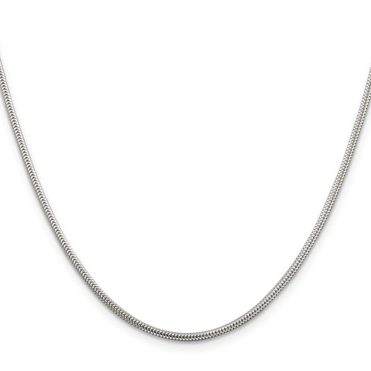 Sterling Silver 1.6mm Round Snake Chain