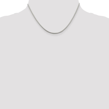 Sterling Silver 1.6mm Round Snake Chain