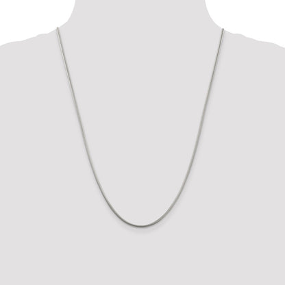 Sterling Silver 2mm Round Snake Chain