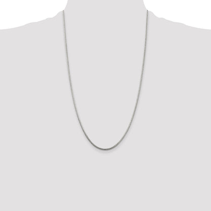 Sterling Silver 2mm Round Snake Chain