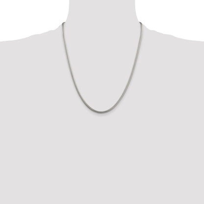 Sterling Silver 3mm Round Snake Chain