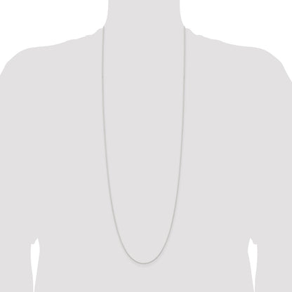 Sterling Silver 1mm Round Spiga Chain