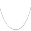 Sterling Silver Rhodium-plated 1mm Round Spiga Chain
