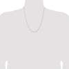 Sterling Silver Rhodium-plated 1mm Round Spiga Chain