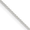 Sterling Silver 1mm Round Spiga Chain w/2in ext.