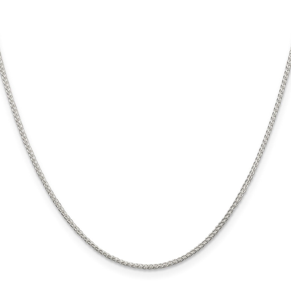 Sterling Silver 1.25mm Round Spiga Chain w/2in ext.
