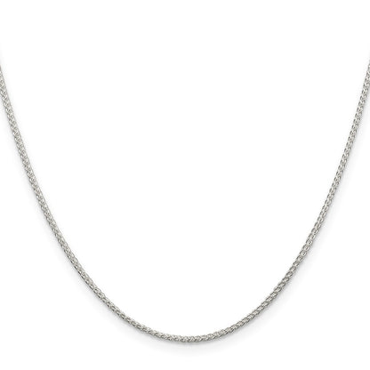 Sterling Silver 1.25mm Round Spiga Chain w/2in ext.